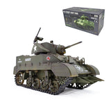 1/16 2.4G US M5A1 Stauart Light Tank Simulated RC Military Tank with Sound&Light&Smoke Effects