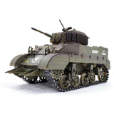 1/16 2.4G US M5A1 Stauart Light Tank Simulated RC Military Tank with Sound&Light&Smoke Effects
