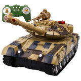 2.4G RC 59D Battle Tank Rechargeable with Light and Sound (Camouflage Yellow)