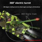 2.4G RC 59D Battle Tank Rechargeable with Light and Sound (Camouflage Yellow)