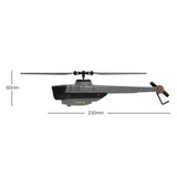 RC ERA C128 2.4G 4CH Black Hornet Aerial Vehicle Reconnaissance RC Helicopter Model (RTF)