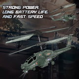 2.5CH RC Helicopter with LED Light USB Rechargeable Anti-Shake RC Fighter Model Toy