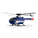 RC ERA C186MAX BO105 Gunship Aircraft 2.4G 4CH Single Flybarless RC Helicopter Model (RTF)