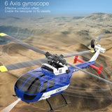 RC ERA C186MAX BO105 Gunship Aircraft 2.4G 4CH Single Flybarless RC Helicopter Model (RTF)