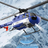 RC ERA C186MAX BO105 Gunship Aircraft 2.4G 4CH Single Flybarless RC Helicopter Model (RTF)