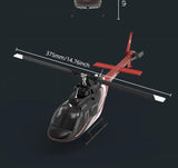 YU XIANG F08 1/27 Bell 206 2.4G 6CH Brushless RC Helicopter Model (RTF)