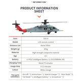 YU XIANG F09-H SH60 Seahawk 8CH 1/47 2.4G Dual Brushless DD 6G/3D RC Helicopter Model (RTF)