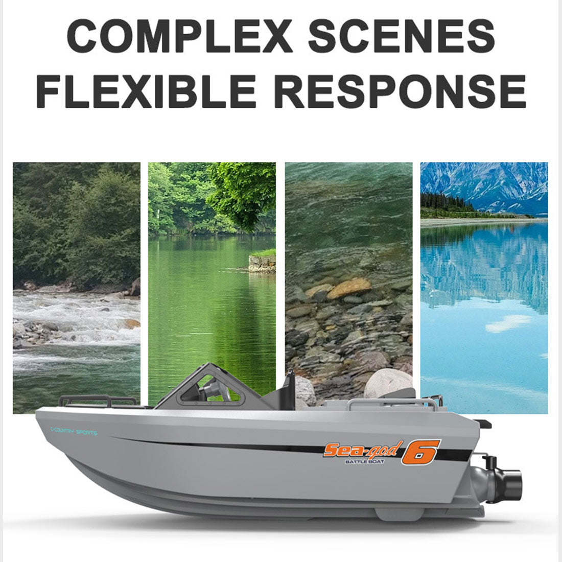 1/12 Scale 2.4G 8KM/H RC Karting Boat Model (RTR)