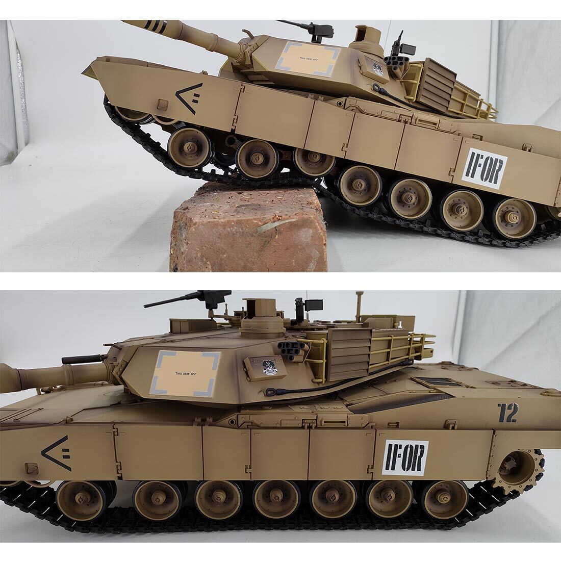 1/16 2.4G M1A2 RC Main Battle Tank Model (Upgraded Version)