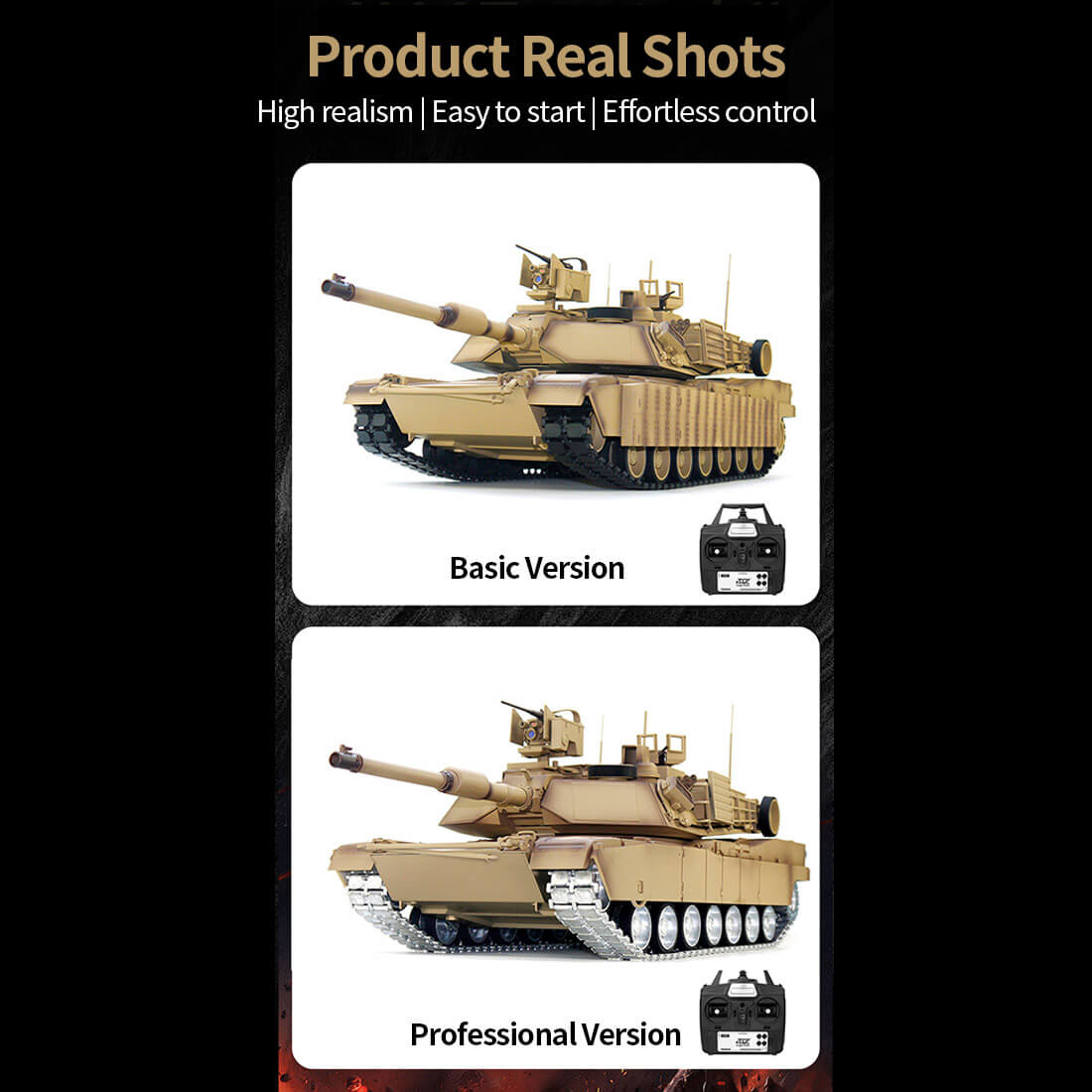 1/16 2.4G RC USA M1A2 SEP V2 Main Battle Tank Simulation Military Vehicle