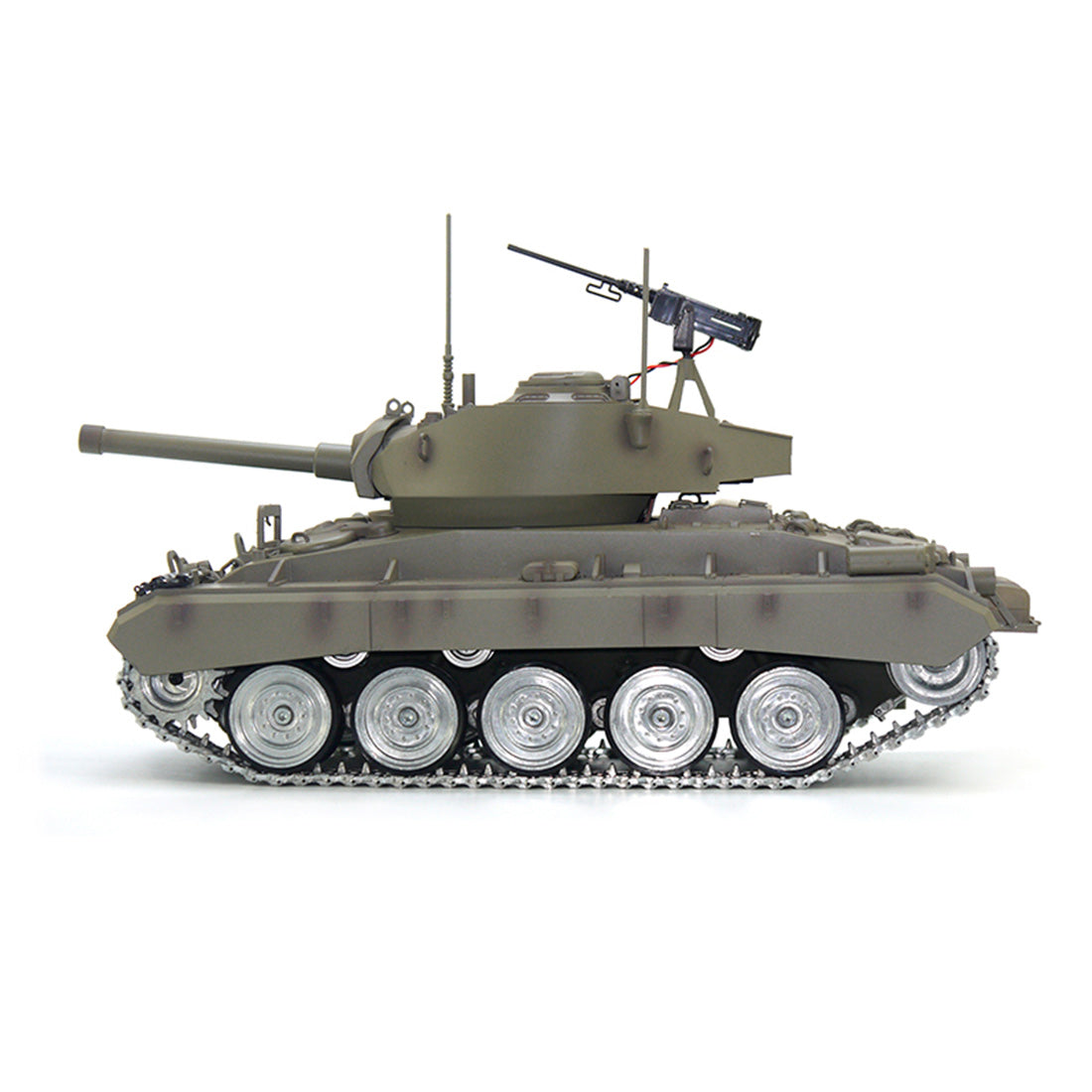 1/16 Scale 2.4G RC US M24 Light Tank Model With Smoke and Sound Effects