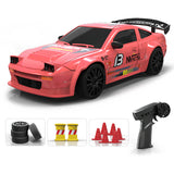 1/24 2.4G Mini RC 4WD Drift Car Model with Lights Controllable Two Speed Switching 15km/h (RTR)