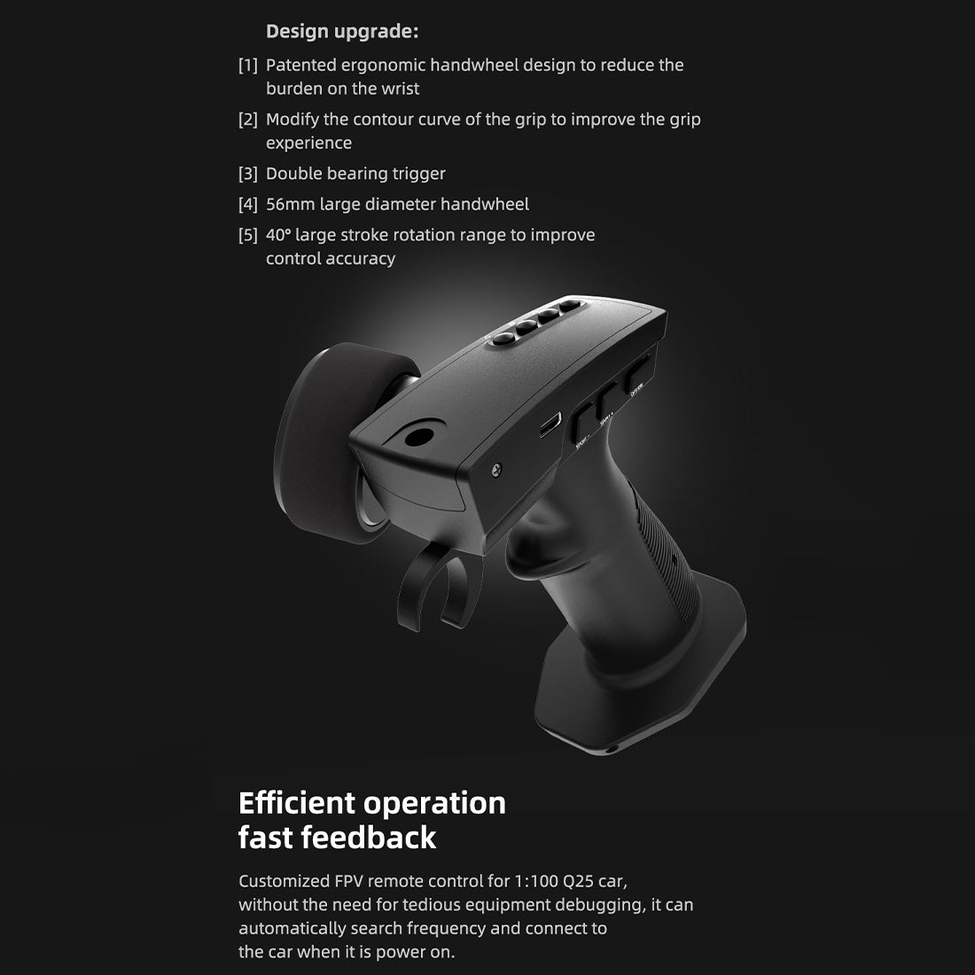 1/64 2.4G Full Proportional RC Mini Climbing Off-Road Vehicle Model (RTR FPV Goggles Version)