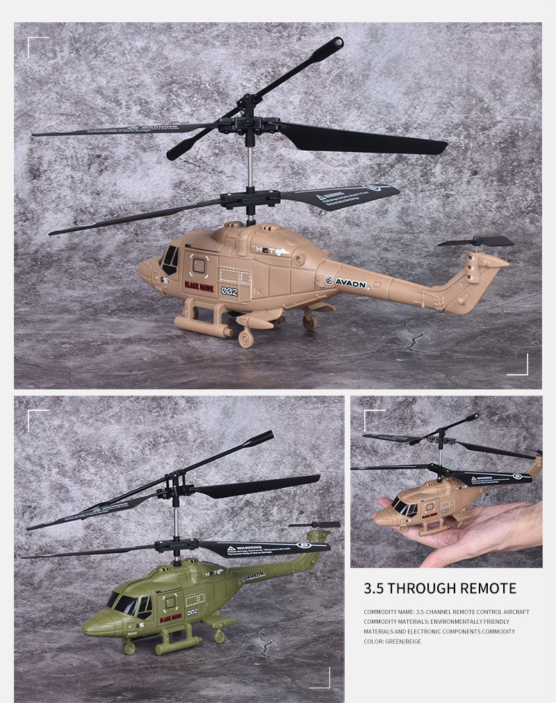 2.5 CH RC Helicopter USB Rechargeable RC Military Aircraft Toy