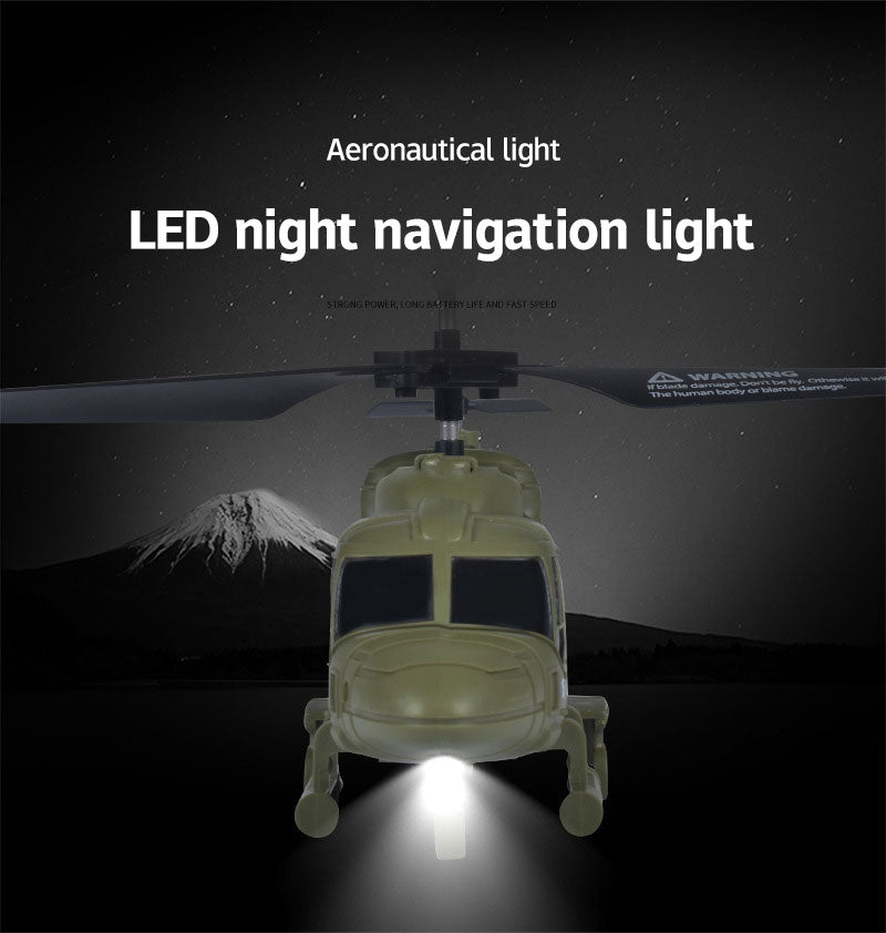 2.5 CH RC Helicopter USB Rechargeable RC Military Aircraft Toy
