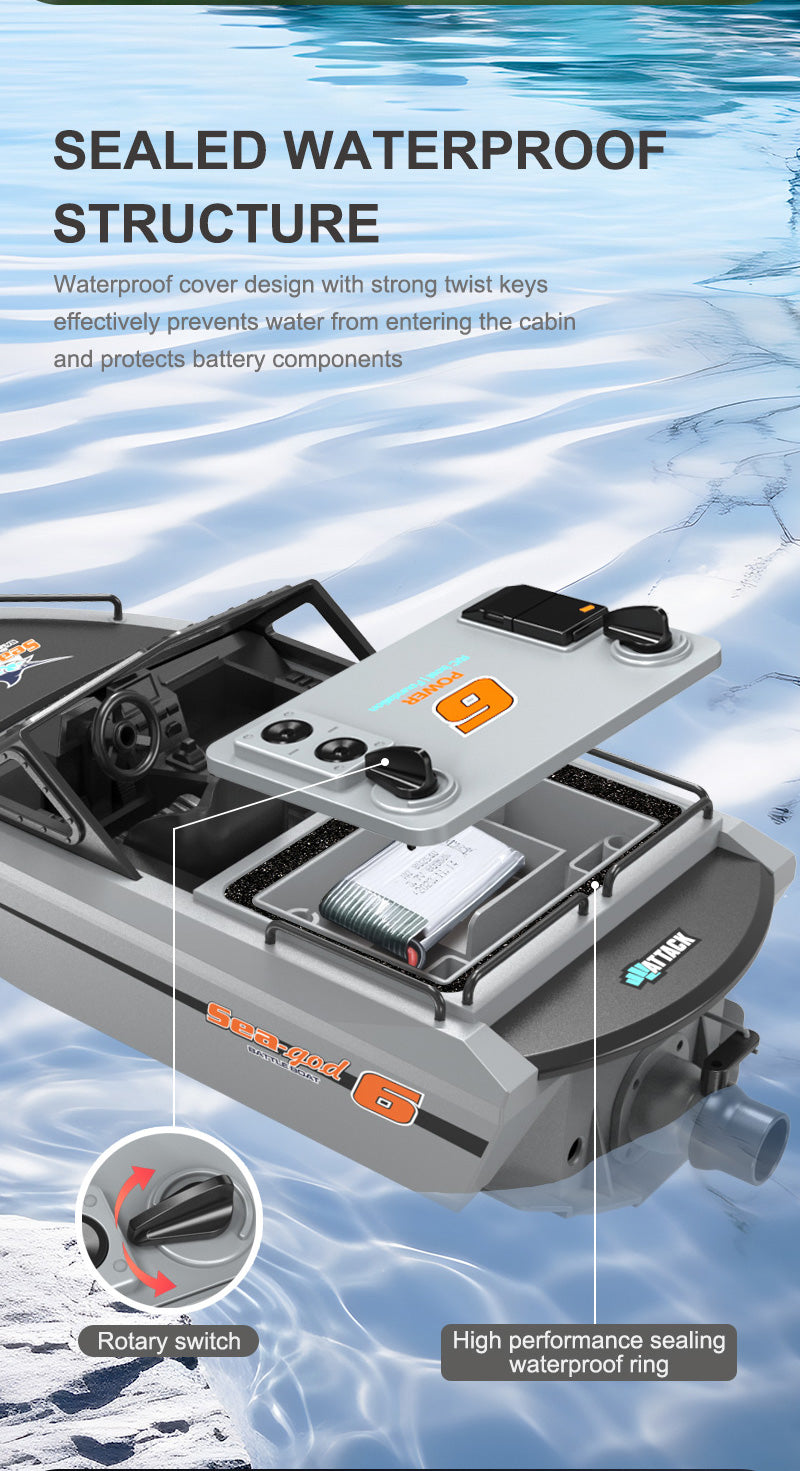 693 1:12 RC Brushless Speedboat Waterproof Electric Racing Boat Model