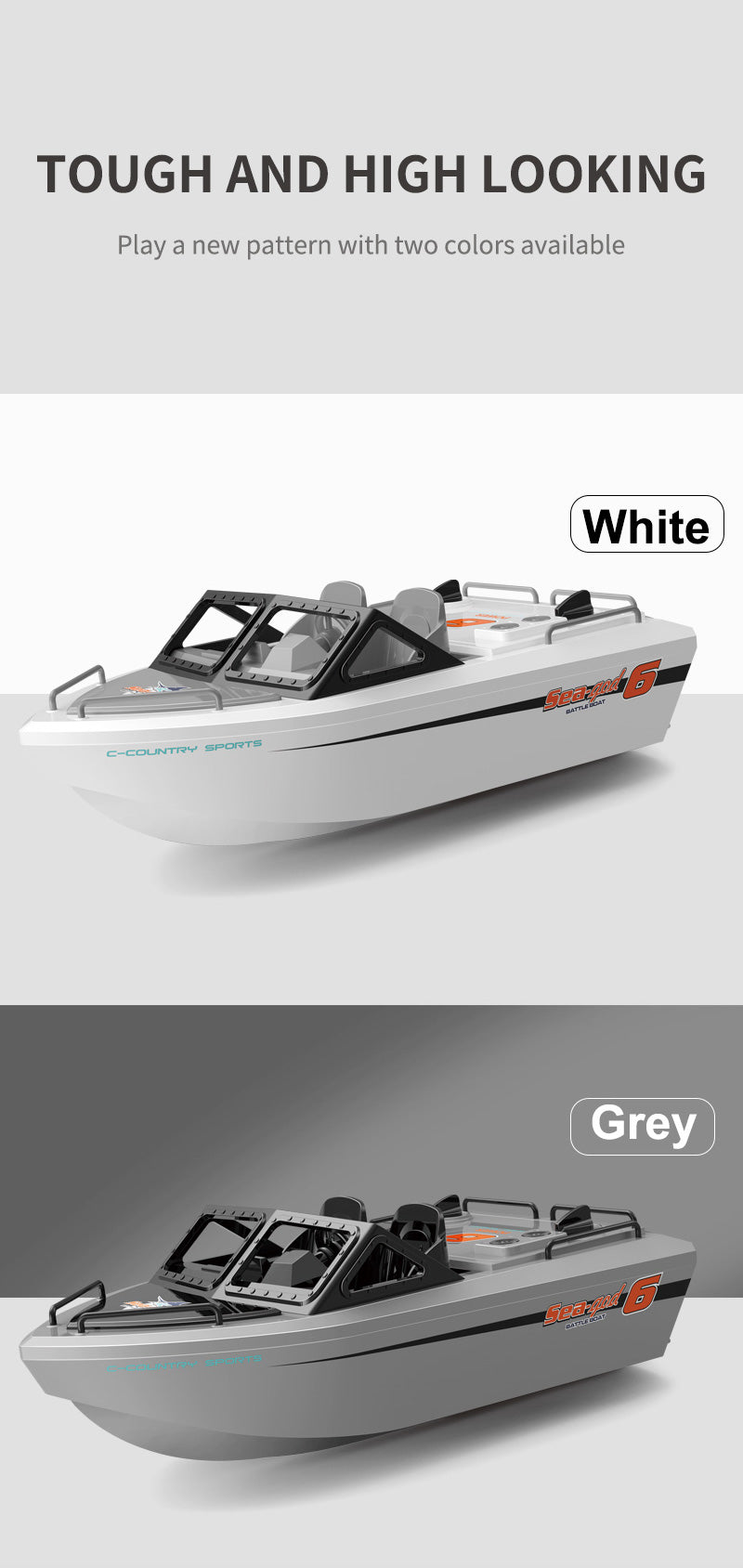 693 1:12 RC Brushless Speedboat Waterproof Electric Racing Boat Model