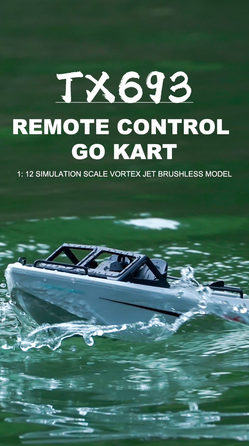 693 1:12 RC Brushless Speedboat Waterproof Electric Racing Boat Model