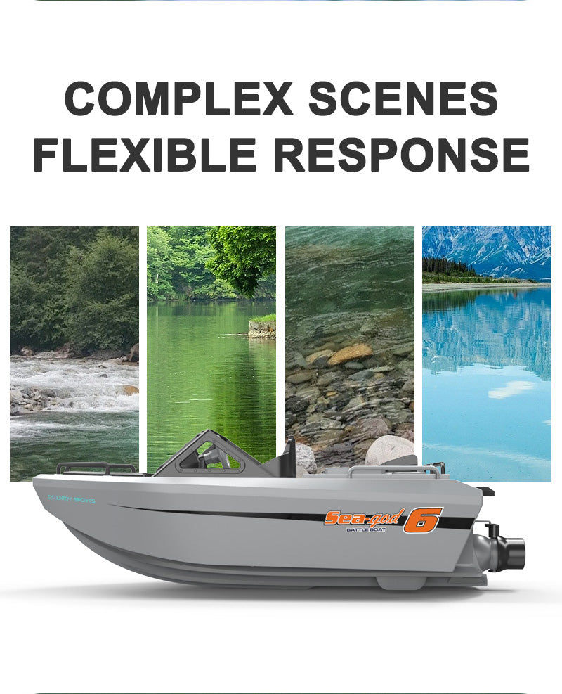 693 1:12 RC Brushless Speedboat Waterproof Electric Racing Boat Model