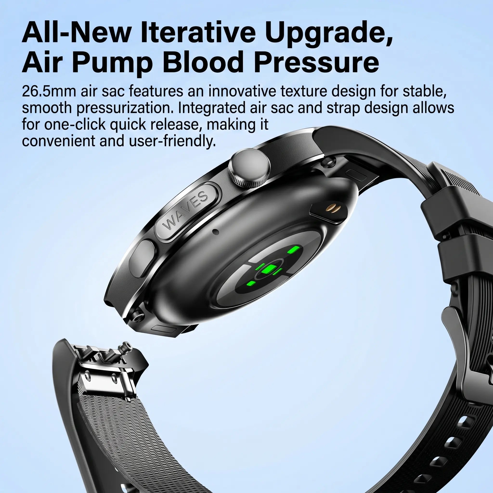 Health Monitoring Smart Watch for Seniors with Blood Pressure, ECG PPG, Heart Rate, SpO2 and Bluetooth Calling