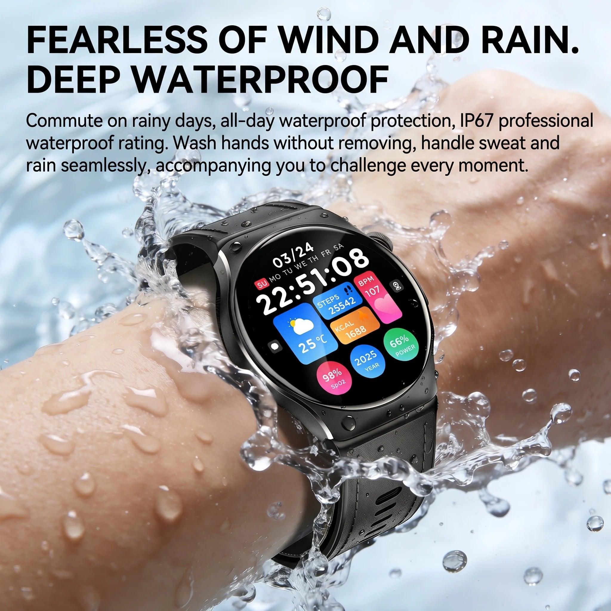 Health Monitoring Smart Watch for Seniors with Blood Pressure, ECG PPG, Heart Rate, SpO2 and Bluetooth Calling