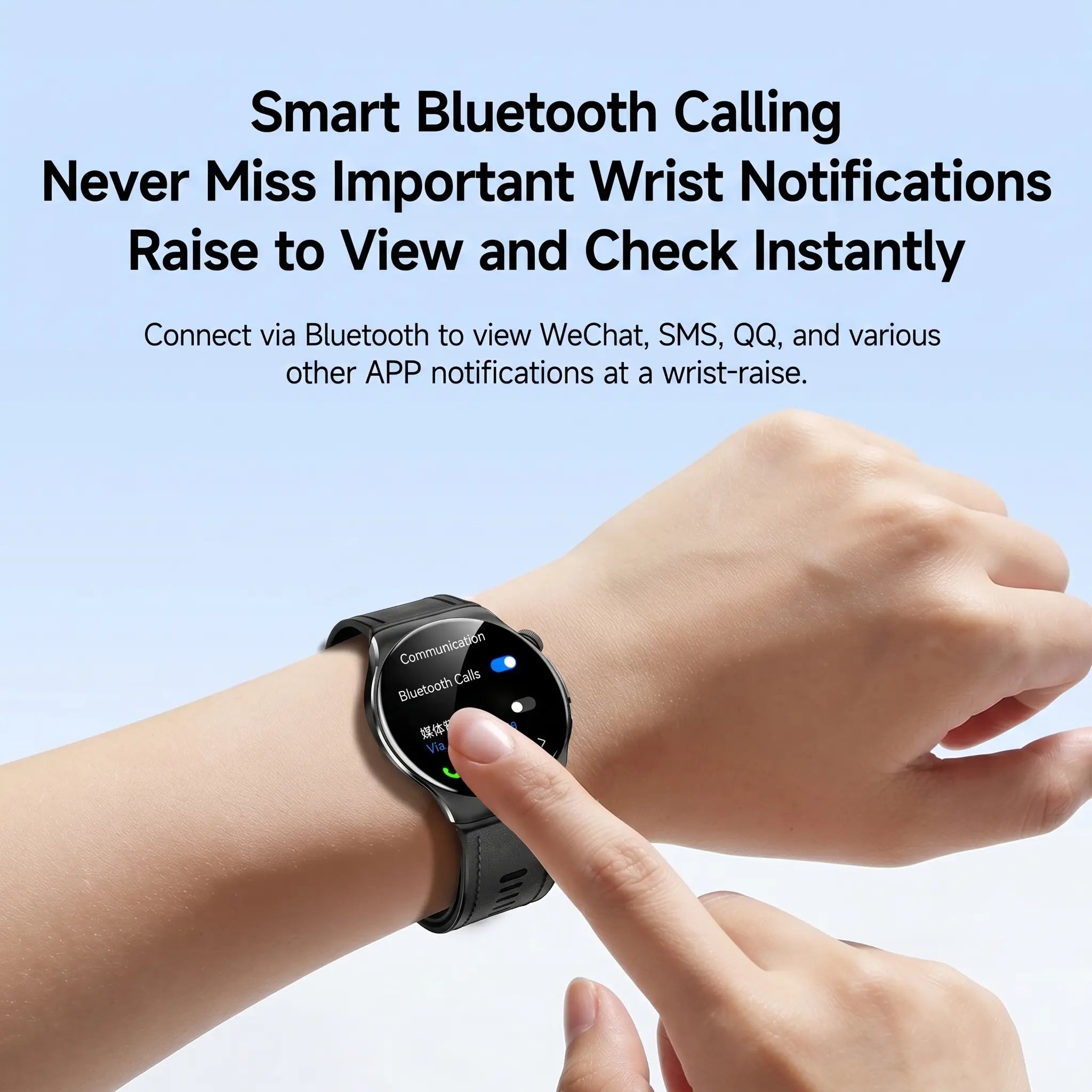 Health Monitoring Smart Watch for Seniors with Blood Pressure, ECG PPG, Heart Rate, SpO2 and Bluetooth Calling