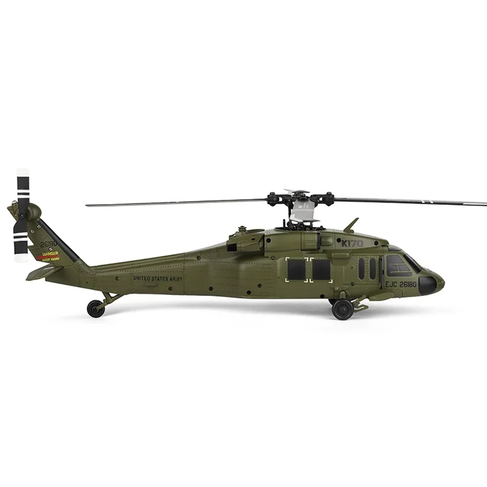 K170 UH-60L Black Hawk 6-Axis Gyro Brushless RC Helicopter Model (RTF)