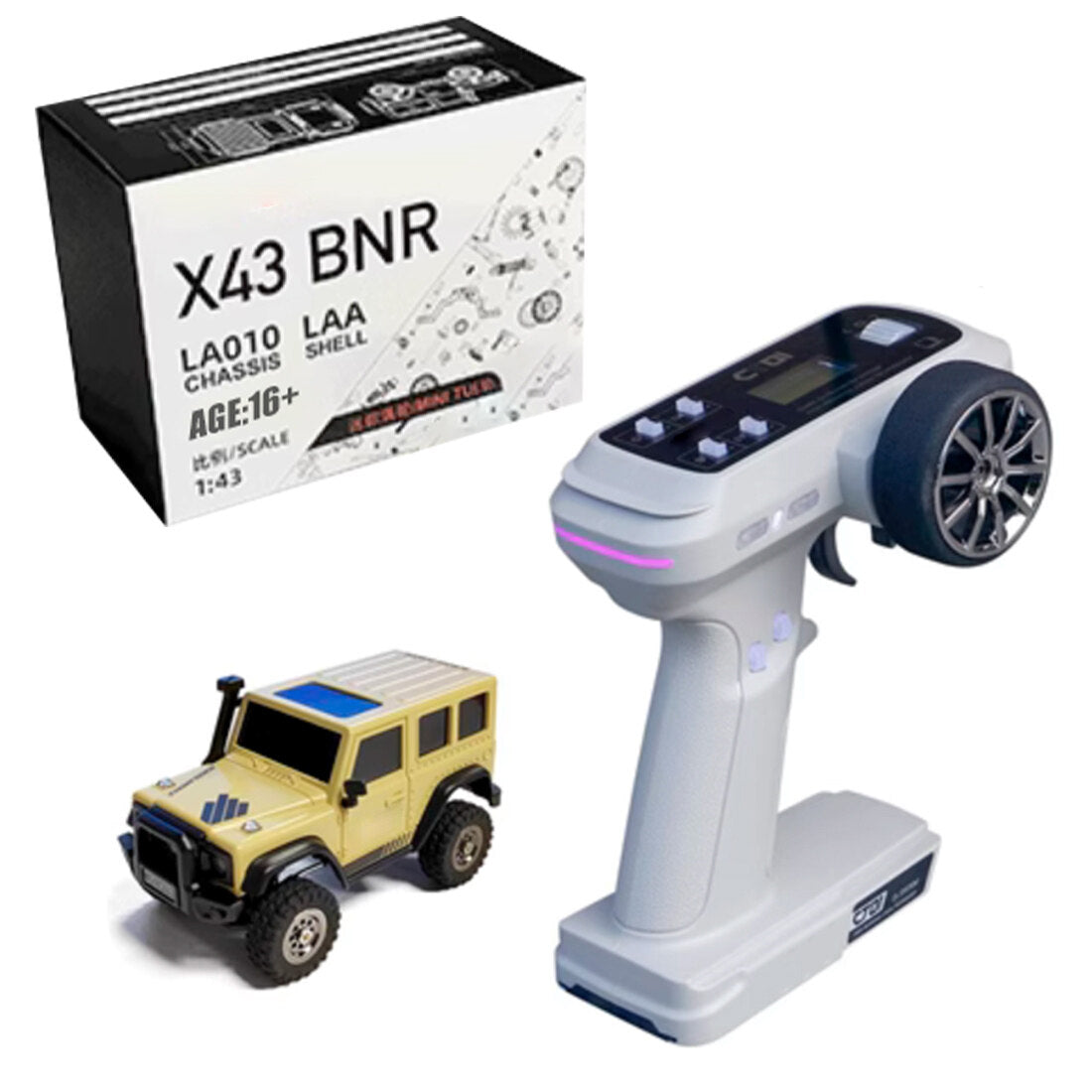 LDARC X43 1/43 2.4G RC Electric Mini Climbing Vehicle Model (RTR)