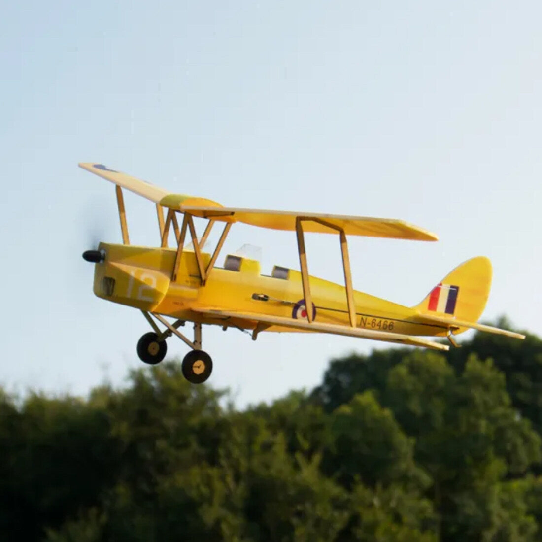 MinimumRC Tigermoth 4CH RC Biplane Mini Fixed-Wing Airplane Model (Finished Kit/Motor Kit)