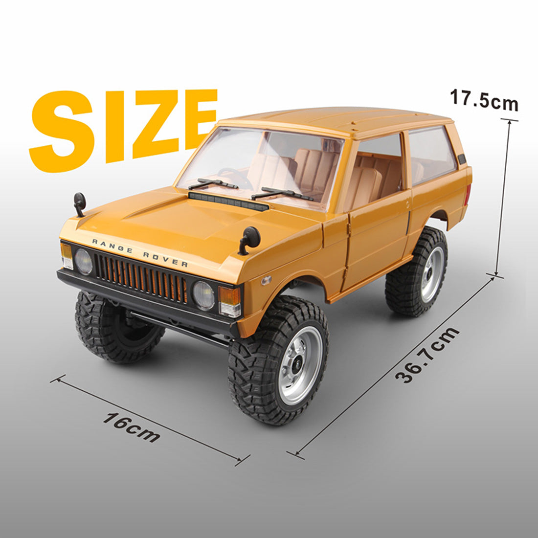 MN-168 1/12 2.4G 4WD RC Off-Road Crawler Car with Front and Rear Lights (RTR)