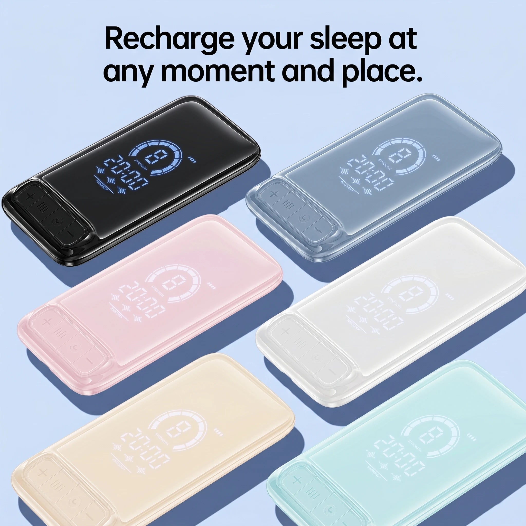 Clip-On Sleep Relaxation Device: Gently clips to your ears and uses soothing micro-current stimulation to help you relax before bedtime.