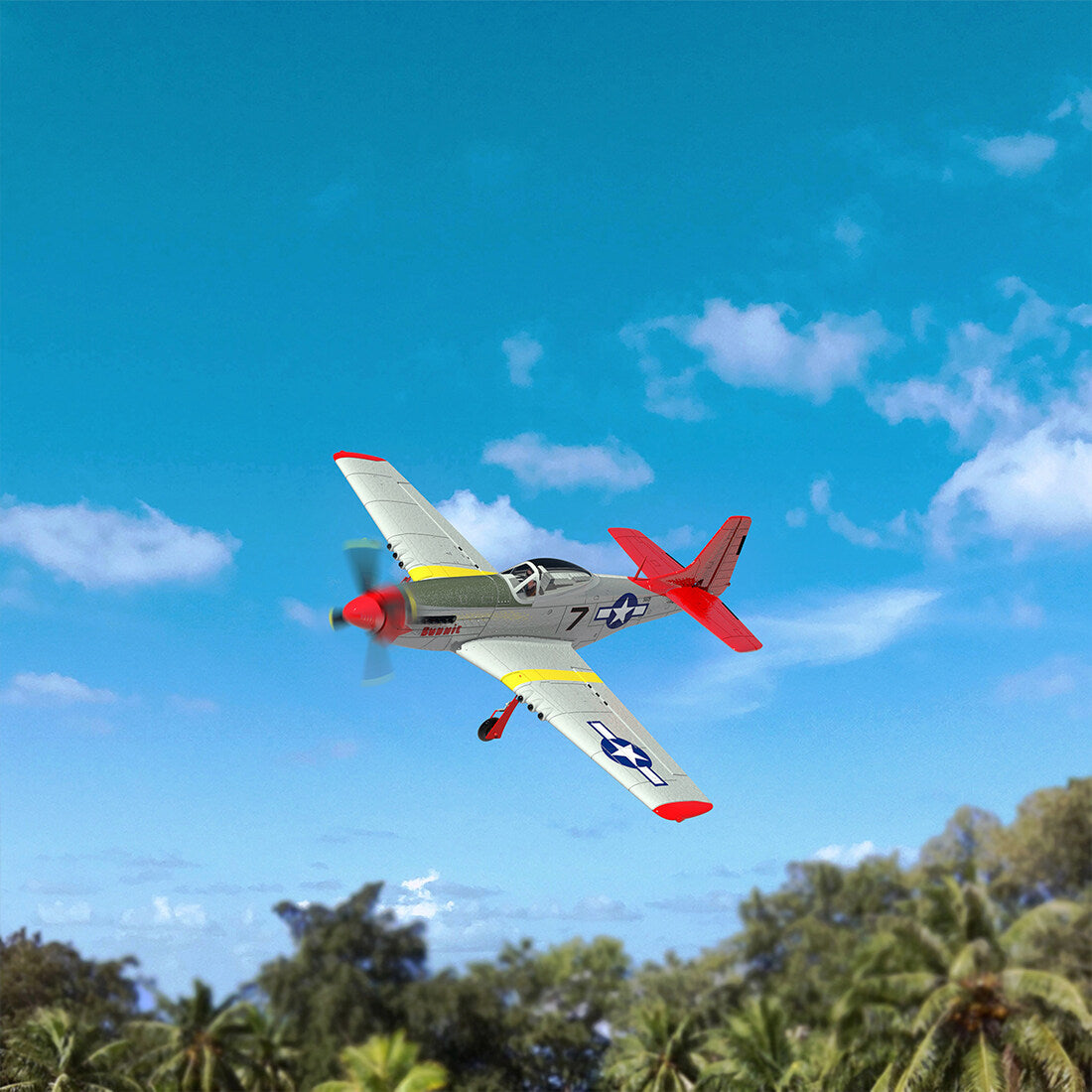 VOLANTEXRC P51D 2.4G RC EPO Fixed Wing with Xpilot 6 Axis Gyroscope RC Airplane Model (RTF)