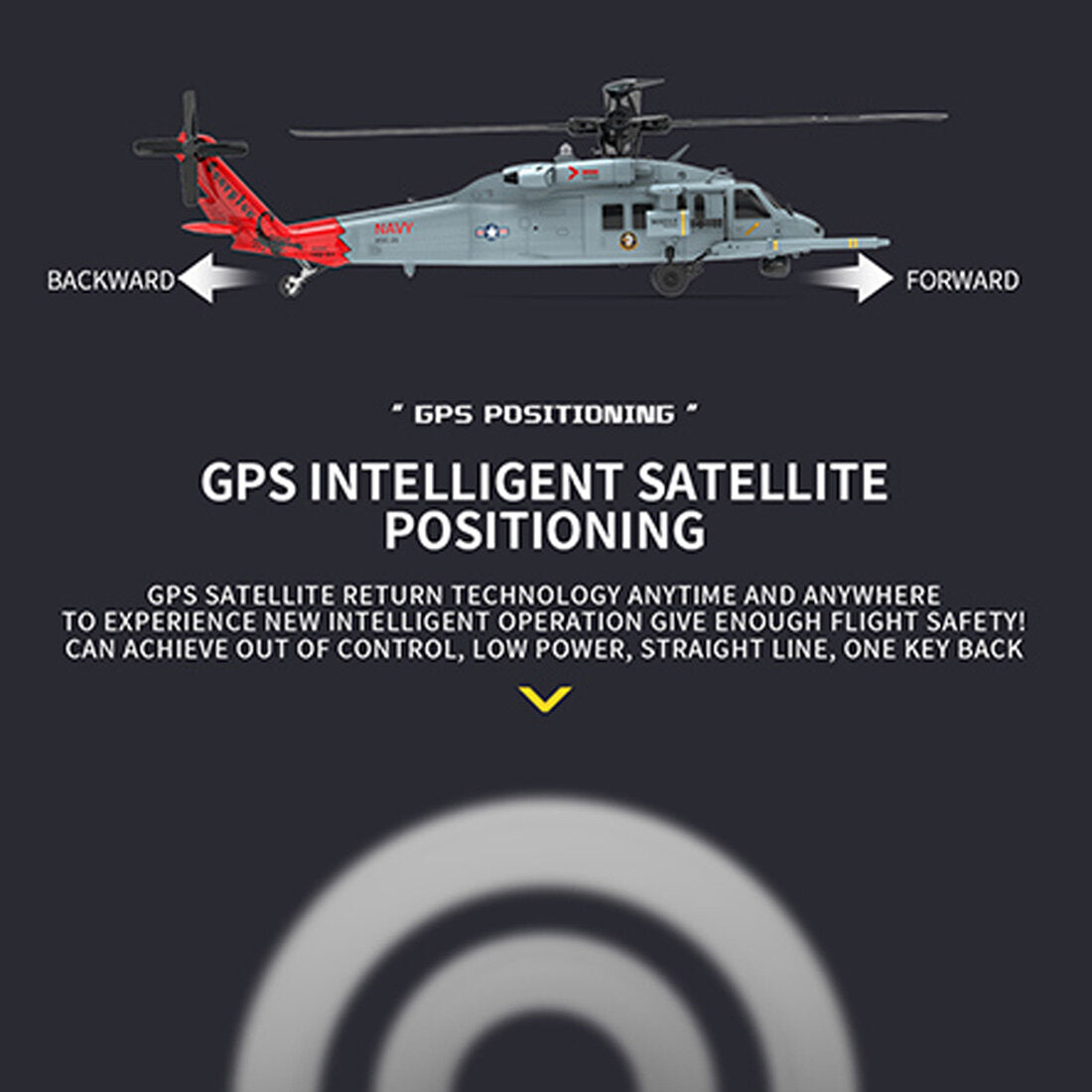 YU XIANG F09-H SH60 Seahawk 8CH 1/47 2.4G Dual Brushless DD 6G/3D RC Helicopter Model (RTF)