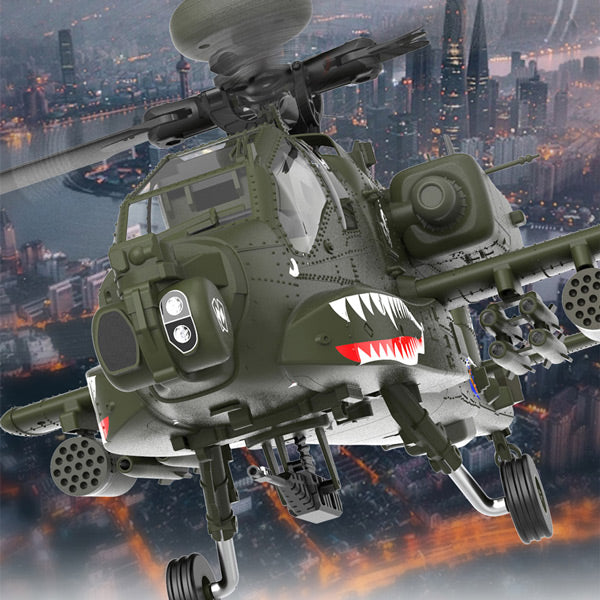 YU XIANG F11 AH64 1/32 2.4G 6CH RC Helicopter Model (RTF)