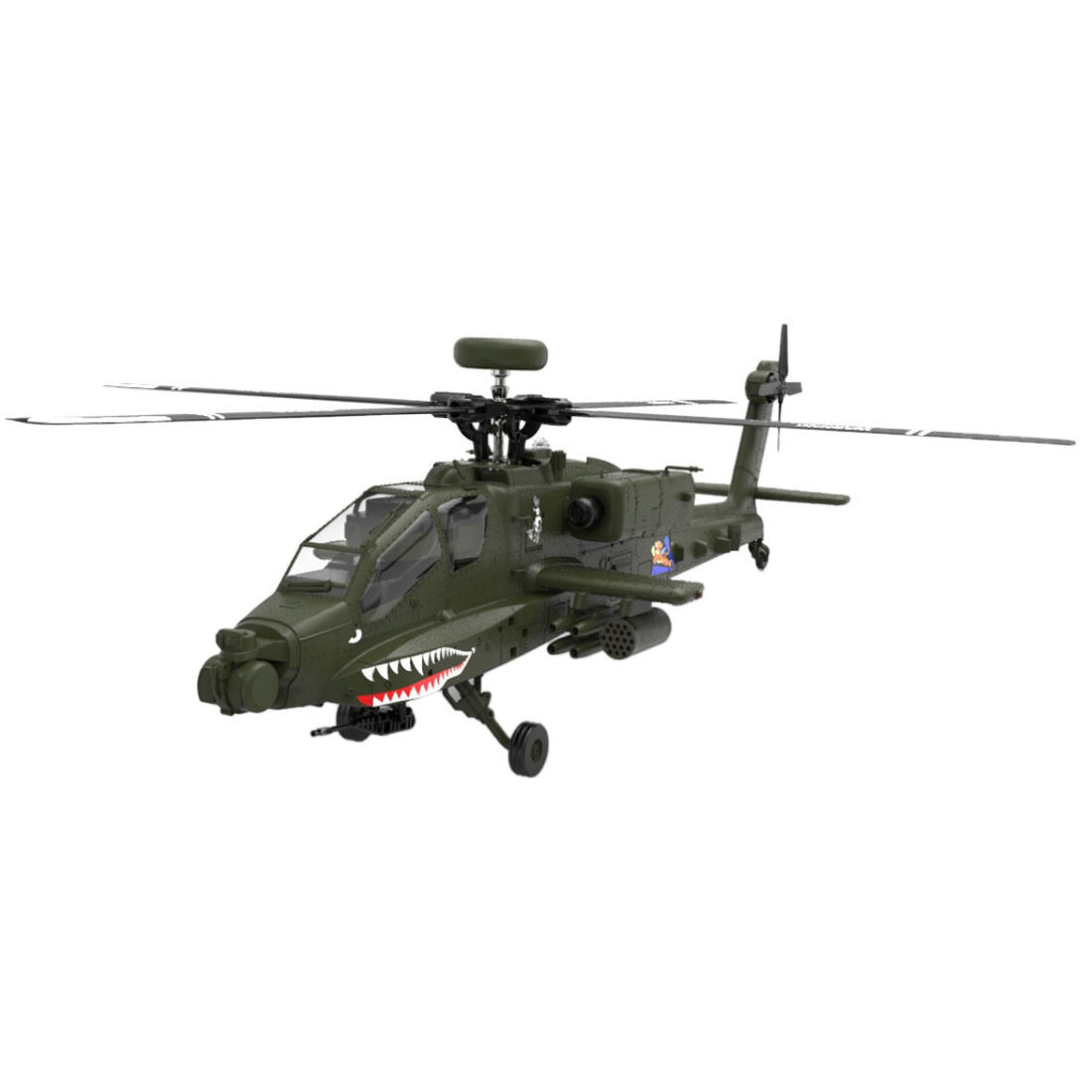 YU XIANG F11 AH64 1/32 2.4G 6CH RC Helicopter Model (RTF)