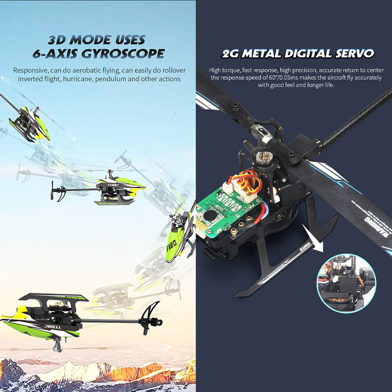 YU XIANG F280 2.4G 6CH Brushless Direct Drive 3D/6G RC Helicopter Model (RTF)