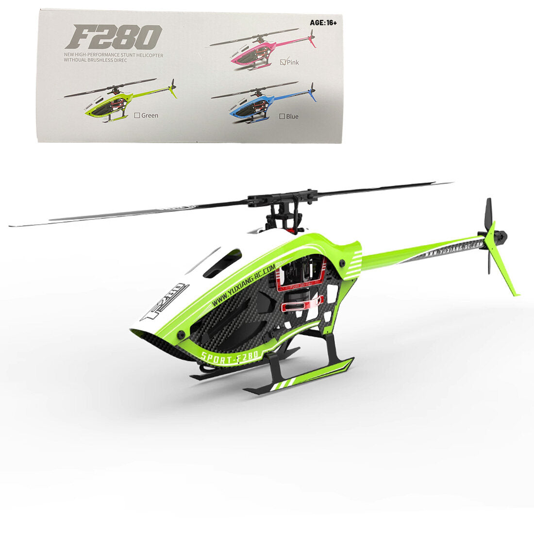 YU XIANG F280 2.4G 6CH Brushless Direct Drive 3D/6G RC Helicopter Model (RTF)